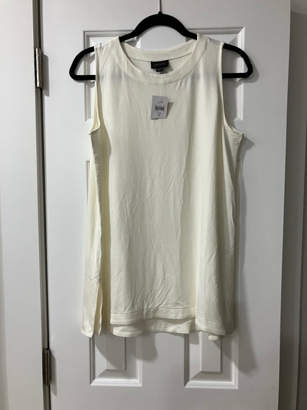 J. Jill Cream Sleeveless Crewneck Tunic